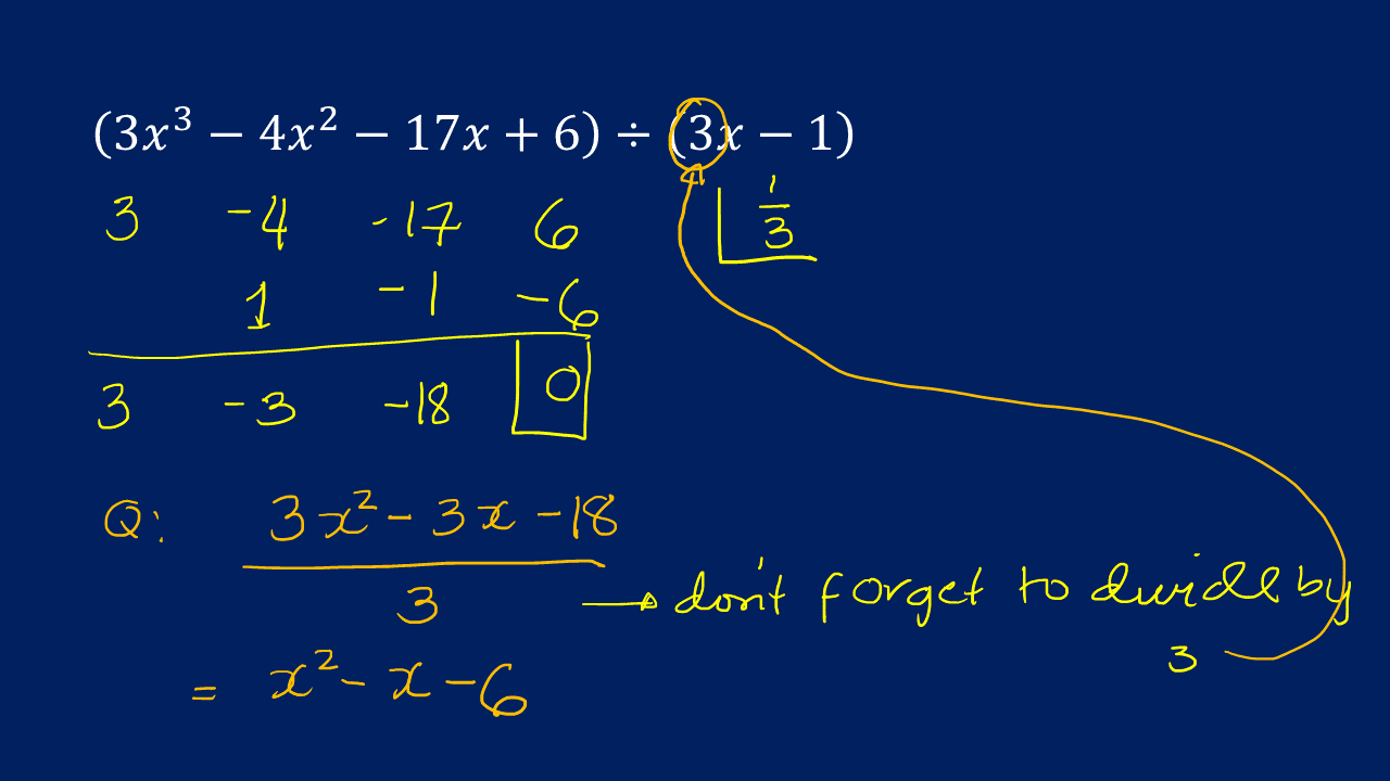 Synthetic Division Examples Practice Problems MathHub