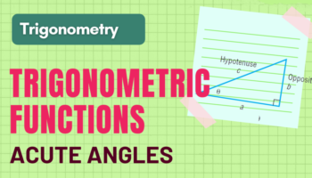 trigonometric function values of acute angle