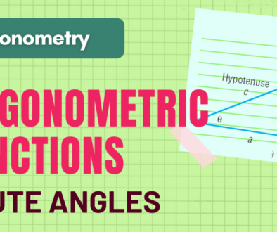 trigonometric function values of acute angle